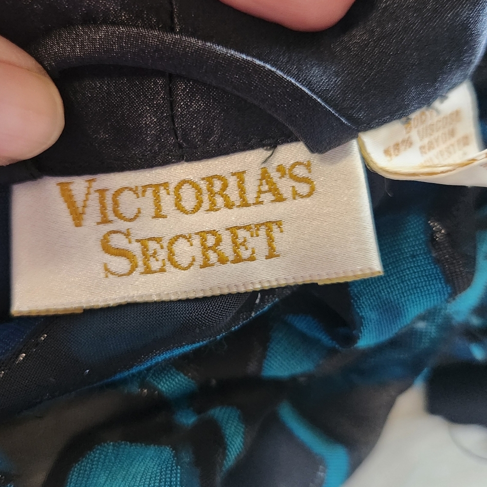 Vintage 90s Victoria's Secret Gold Label Burnout Velvet Kimono Robe Whimsigoth - Picture 8 of 13